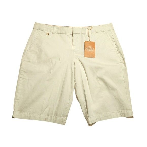 Dockers Walking Shorts White Chino Womens Size 14 - Picture 1 of 7